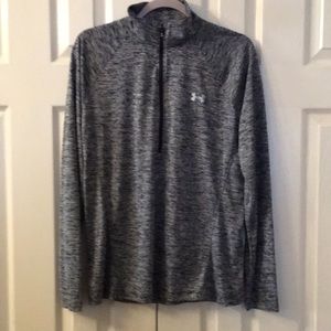 Grey Long Sleeve Under Armor Heat Gear
